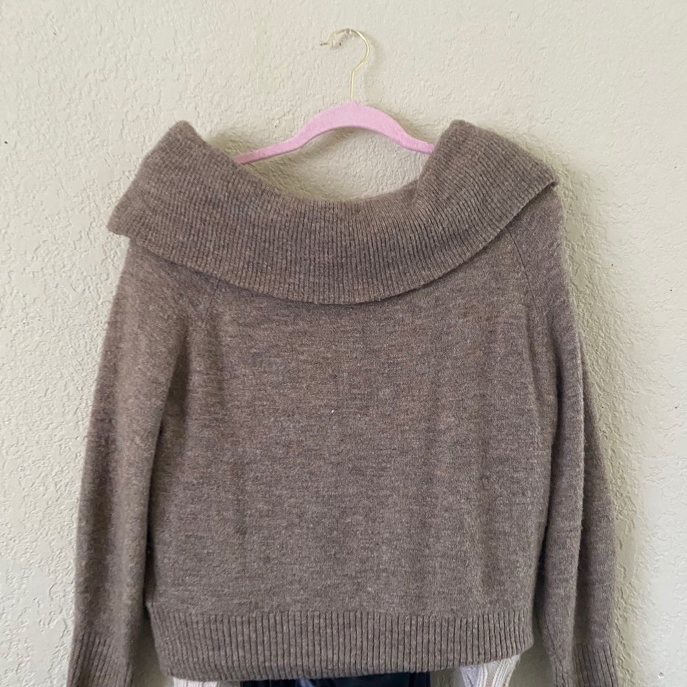 off the shoulder sweater
